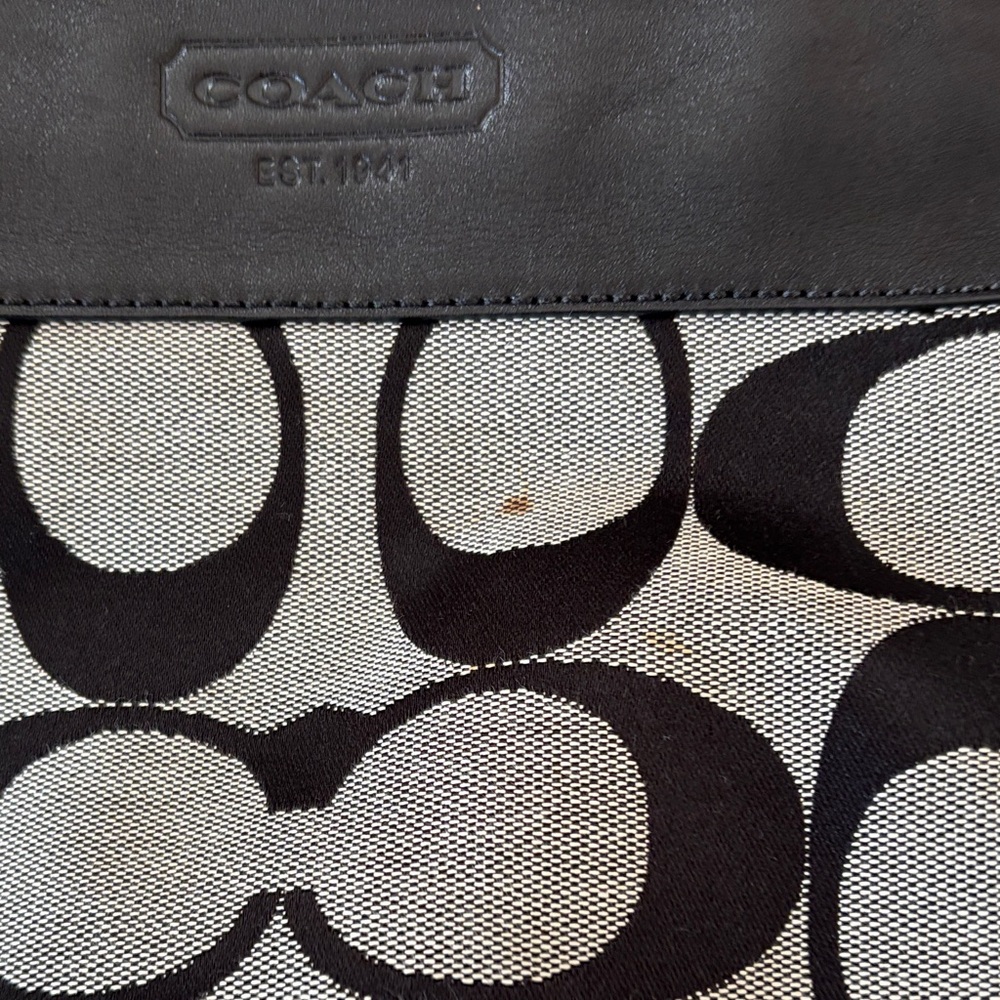 Coach Black and Gray Women's Bag - Picture 8 of 9